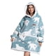 thumbnail image 4 of Sudadera con capucha gigante para niños y bebés, cálida, gruesa y de gran tamaño, para usar en invierno, con mangas y dibujos de animales, 4 of 6