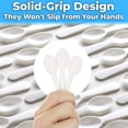 thumbnail image 3 of Extra Sturdy, BPA Free 500ct Plastic Tasting Spoons. Disposable Mini Tasters for Small Sampling or Individual Portions of Ice Cream, Sauces and Appetizers. Great for Food Trucks, Parties and Events., 3 of 4
