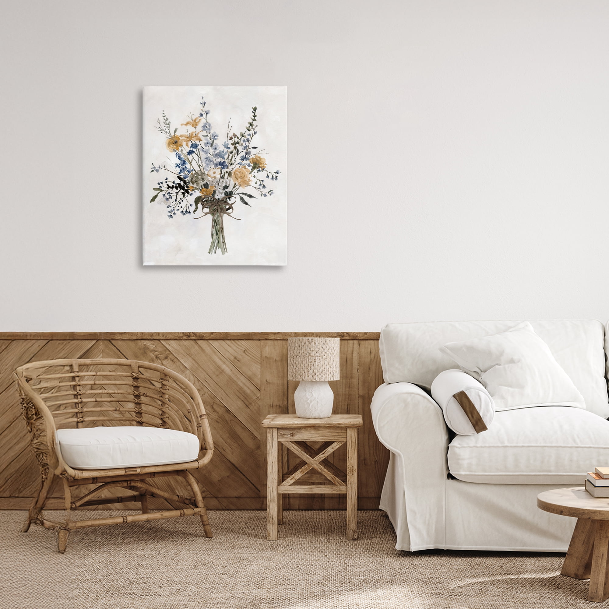 Stupell Industries Delicate Botanicals Bushel Canvas Wall Art, design by Carol Robinson