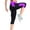 Purple, variant on Utoimkio Women's Capri Yoga Pants with Pockets High Waisted Workout Leggings Tummy Control Yoga Capris