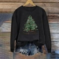thumbnail image 2 of Womens Crew Neck Pullover Sweater Blouses Xmas Graphic Sweatshirt Tops Christmas Tree Print Sweatshirt Fall Casual Trendy Sweatshirt Hooded Pullover Tops, 2 of 7