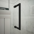 thumbnail image 6 of DreamLine Unidoor Plus 39-39 1/2 in. W x 72 in. H Frameless Hinged Shower Door in Satin Black, 6 of 12
