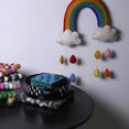 thumbnail image 3 of 2 Piece Set Square Felticrafts Pot Coasters Made of Felt Handmade Colorful Felt Balls?20x20cm), 3 of 9