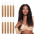thumbnail image 2 of 10 ganchos de ganchillo para rastas, ganchos para rastas de cabello, madera, herramienta, 2 of 5