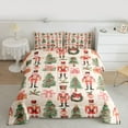 thumbnail image 3 of Homewish Cartoon Christmas Nutcracker Full Size Comforter Sets,Chic Xmas Tree Bedding Comforter Set,Chic Xmas Tree Bedding Sets For Girls,,Microfiber Bedroom Decor Reversible,3-Piece, 3 of 9