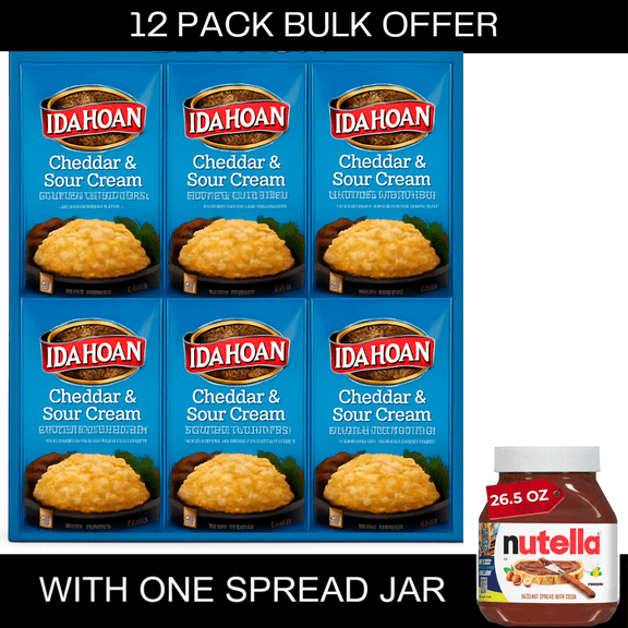 Idahoan Cheddar & Sour Cream Mashed Potatoes Side Dish, 4 oz