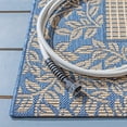 thumbnail image 4 of Safavieh Courtyard Regent Oriental Indoor/Outdoor Area Rug, Natural/Blue, 4' x 5'7", 4 of 9