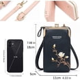 thumbnail image 7 of Indefinitet Women Sling Cross-Body Wallet with Mobile Cell Phone Holder Pocket Purse Lightweight Mini Coin Clutch Bag, 7 of 7