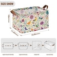 thumbnail image 7 of Yayeee Foldable Storage Basket for Shelves with Handles Set of 2 Waterproof Cloth Bins, Purple Cartoon Animals, 7 of 7