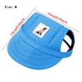 thumbnail image 3 of Dog Baseball Cap Dog Baseball Cap Outdoor Pet Sun Hat Summer Canvas Visor Puppy, 3 of 3