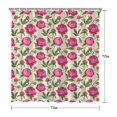 thumbnail image 5 of Pioneer Flower Floral Print Pattern Shower Curtain 72"x72", Bathroom Decorative Shower Curtain Set with 12 Hooks, Waterproof Washable, 5 of 6