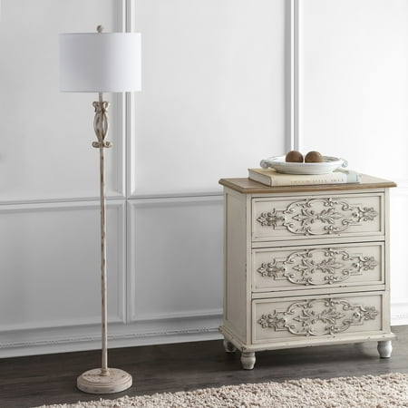 Northwood Rustic Floor Lamp - Safavieh Philippa Antique Rustic 61 in. H Floor Lamp, White Washed