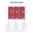 thumbnail image 5 of Honeii Ho Funny Christmas print throw blanket, crafted from cozy cotton flannel, offers versatile home decor as a bedding suitable for all seasons.-, 5 of 6