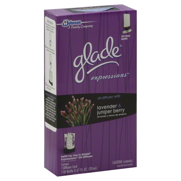 Glade Expressions Oil Diffuser Refill, Lavender & Juniper Berry