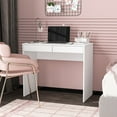 thumbnail image 4 of Polifurniture Tijuca 2 Drawer Writing Desk, White, 4 of 11