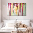 thumbnail image 2 of Elephant Stock Dripping Ice Cream Wall Art - Horizontal Canvas Wall Art - Dining Room Wall Decor - Food And Drink Canvas - Red And Green Decor - 45" x 30", 2 of 8