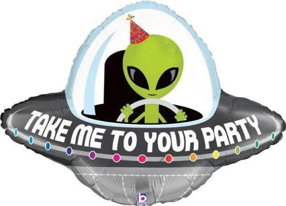 Mayflower Products Blast Off Space Alien 6th Birthday Party Supplies Balloon Bouquet Decoration
