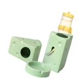 thumbnail image 3 of Almencla Ceramic Hamster Habitat Cute Decoration for Squirrels Chipmunk Small Animals Green S, 3 of 8