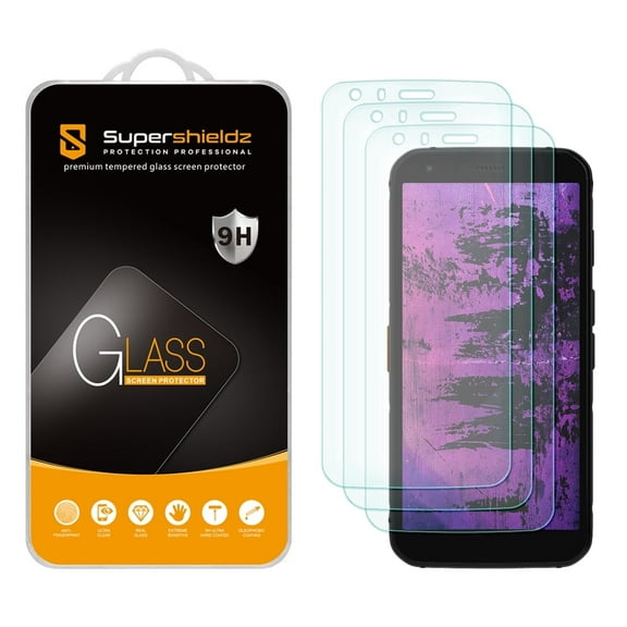 [3-Pack] Supershieldz for CAT S62 / S62 Pro Tempered Glass Screen Protector, Anti-Scratch, Anti-Fingerprint, Bubble Free