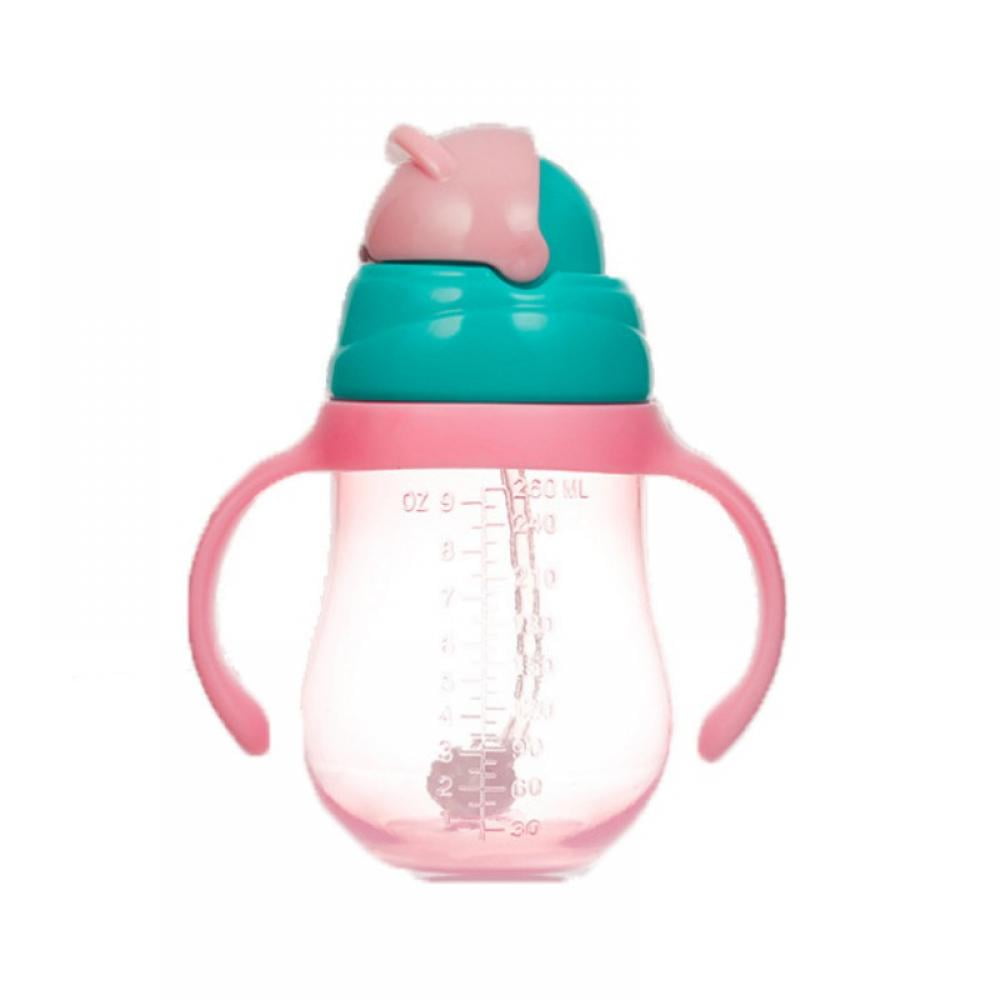 Baby Sippy Cup，Cute Leak Proof Sippy Cup with Handles and Scale，Spill Proof  Cup