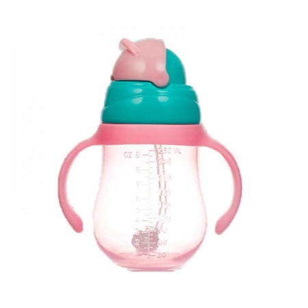 Straw Cup Spill Proof Sippy Cup with Handles and Strap, Toddler Cups, Sippy Cups for babies, 260ML/9oz, 6 Months+
