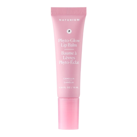 Naturium Phyto-Glow Lip Balm, Hydrating Lip Care with a Glossy Finish, Camellia, 0.34 fl oz