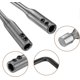 thumbnail image 2 of Drill Bit Extension Set Spade Drill Extension, Carbon Steel Drill Bit Extender For Wood Turners Furniture Carpentry Construction(2set, Silver), 2 of 5