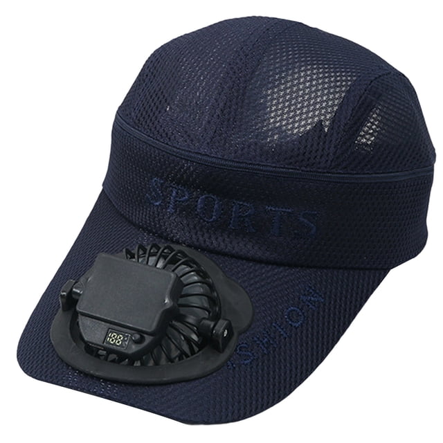 Daznico Hat with Fans Solar Power,Solar Fan Hat, Baseball Cap Built In USB Solar Fan Power Supply Men Women's Fan Cap Adjustable Wind Speed & Direction,Hat with Solar Fans Built in,Hat with Fans