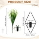 thumbnail image 3 of Uxcell 2 Set Decoración de Pared con Plantas, Macetas Colgantes con Planta Acuática Artificial, Jarrón Colgante de Metal en Forma de Diamante para la Habitación [Negro], 3 of 7