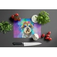thumbnail image 4 of Schnauzer Hippie Dawg Glass Cutting Board Large 12 in x 15 in, 4 of 5