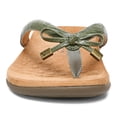 thumbnail image 2 of Vionic Women's Bella Toe Post Sandal Army Green Floral Embossed - I0929S3301, 2 of 7