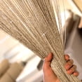 thumbnail image 3 of String Door Curtain 100 x 200cm Plain Tassel Window Panel Retro Room Door Divider String Anti-mosquito Fly Insect Bug Screen String Home Fringe Drapes For Birthday Wedding Holiday Party D, 3 of 8