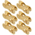 thumbnail image 1 of 6 Par 6 7 8 Velocidad Bicicleta Cadena Maestro Enlace Conectores Dorado Tono, 1 of 1