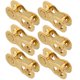 thumbnail image 1 of 6 Par 6 7 8 Velocidad Bicicleta Cadena Maestro Enlace Conectores Dorado Tono, 1 of 1