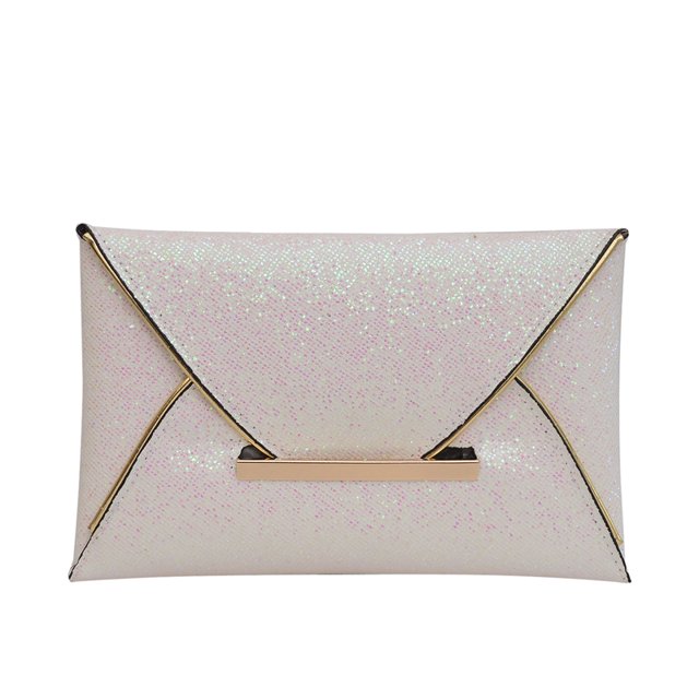 Bolso Mano Tipo Sobre Noche para Mujer Boda Color Sólido