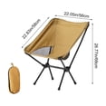 thumbnail image 2 of Folding Camping Chair Portable Outdoor Lawn Seat with Carry Storage Bag, Lightweight Foldable Chair for Picnic Hiking Beach Fishing Travel Backyard Patio Outdoor Relaxing, 2 of 7