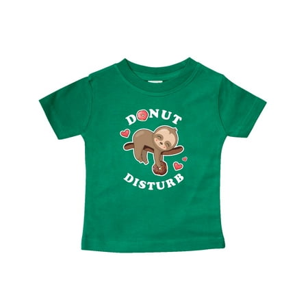 

Inktastic Donut Disturb Sloth Gift Baby Boy or Baby Girl T-Shirt