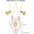 thumbnail image 2 of BFF Necklace for 2-Daisy Best Friend Necklace Friendship Necklace Best Friends Forever Necklaces Valentines Day Gifts, 2 of 7