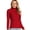 Turtleneck Burgundy, variant on LANPULUX V-Neck Sweaters for Women Knit Sweaters 100 Wool Lightweight, Black