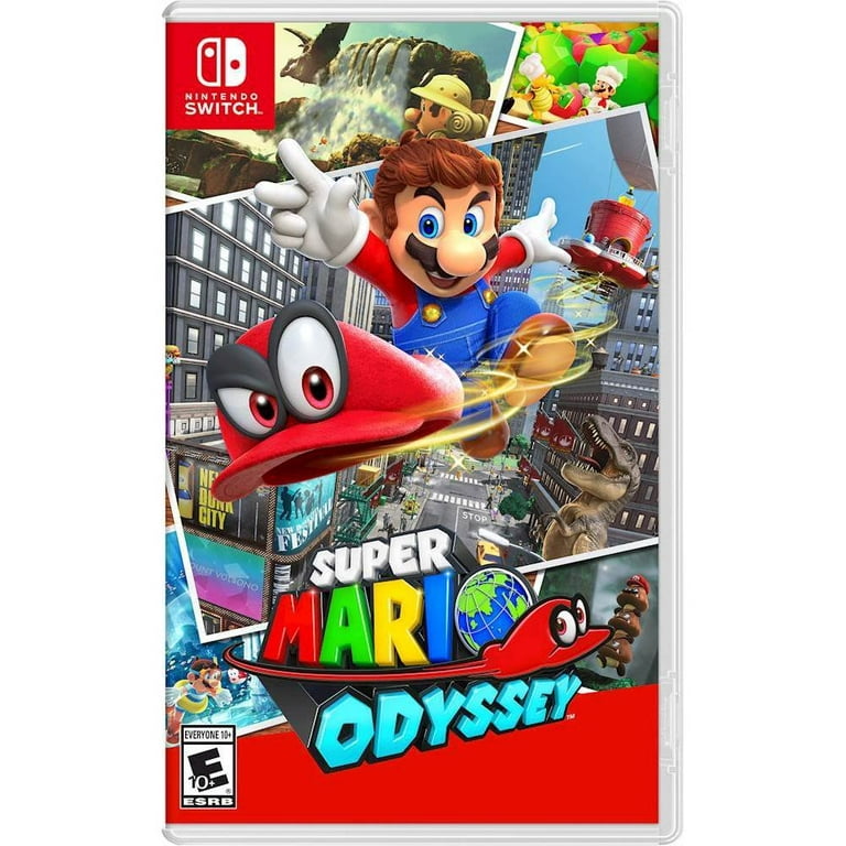 Nintendo Switch Super Mario Kart 8 and Odyssey Deluxe Bundle: Red and Blue  Joy-Con 32GB Console, Mytrix Wheels & Grips, Super Mario Odyssey, Super 