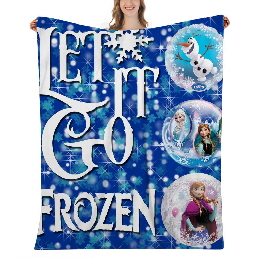 Frozen Elsa Blanket Fleece Throw 52x59 inch Soft, Plush, Fluffy