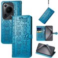thumbnail image 1 of Funda Cartera FOXDOCK para Huawei Pura 70 Ultra , Flip PU con Relieve de Gatos y Perros, Tarjetero y Soporte, 1 of 6