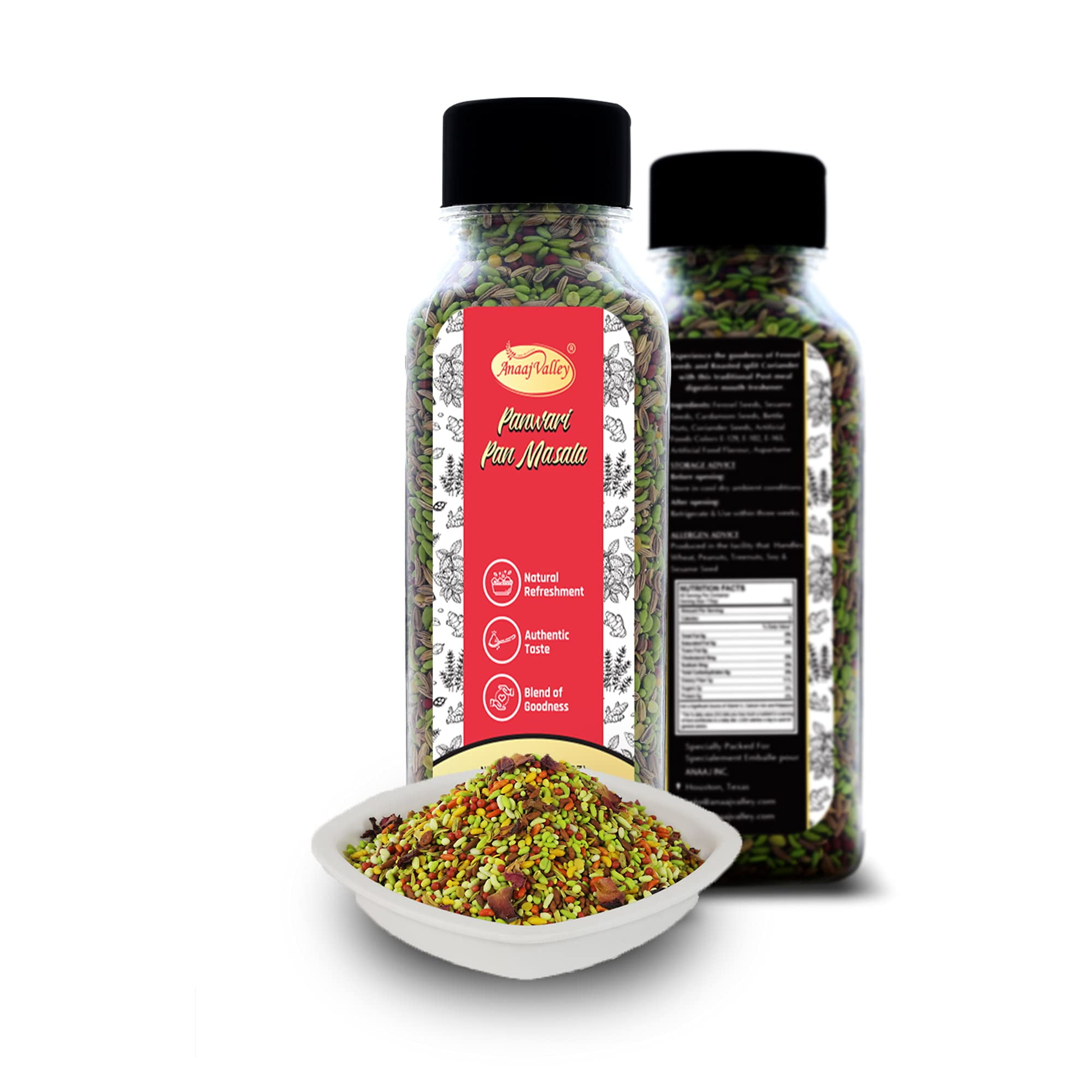 ANAAJ VALLEY Panwari Candy Fennel Seeds - 350g Panwari Pan Masala - Mix Mukhwas