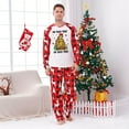 thumbnail image 2 of Family Matching Christmas Pajamas Oh Taco Tree Red Festive Design, Sizes NB to 6XL with Pet Outfit, 2 of 7