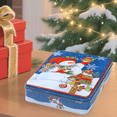 thumbnail image 4 of ACDANC 2026 New Christmas Cookie Tin Set of 4 - 6.8 Inch Vintage Metal Storage Boxes for Holiday Candy Exchange Parties & Teacher Gifts Cookie Tins, 4 of 7