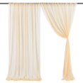 thumbnail image 2 of Mesh Curtain Wedding Arch Drapery White 5 X 10 Ft Light Blue Translucent Decorate Pink Window Decor Ornaments, 2 of 12