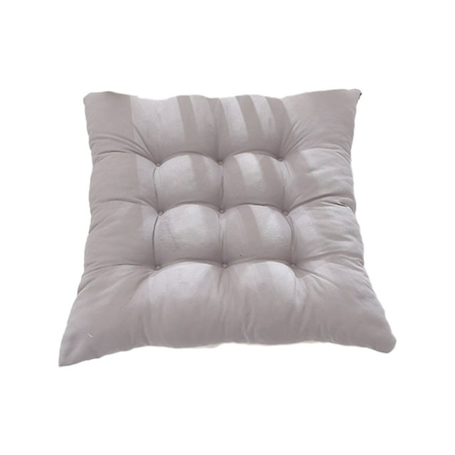 ZheElen Polyester Cotton Cushion With Strap Comfortable And Breathable No Slipping Polyester Fabric Is Comfortable silver gray 1Set