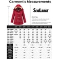 thumbnail image 6 of Soularge Women's Plus Size Winter Coat Warm Thicken Cotton Jacket with Hood Red 2X, 6 of 6