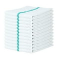 thumbnail image 4 of Arkwright Bar Mop Towels (16x19, (Bulk Case of 60), Cotton, White with Green Stripe, 4 of 7