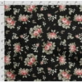 thumbnail image 4 of Soimoi Floral Vintage Print,Cotton Cambric, Quilting Fabric Sold by The Yard 42 Inch Wide, Medium Weight Cotton Fabric, SewingSupplies, Red, 4 of 5